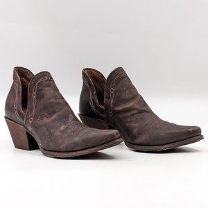 Ariat Women Encore Distressed Weather Leather Western Boots size 8.5